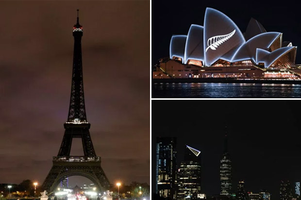 Bangunan Ikon Dunia Tunjukkan Solidaritas untuk Selandia Baru