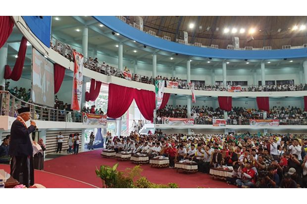 Kiai, Santri dan Ribuan Warga Kaltim Deklarasi Dukung Jokowi-Maruf