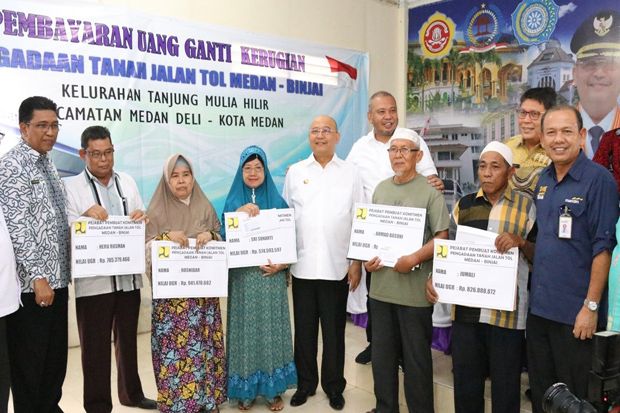 52 KK Terima Ganti Rugi Pembangunan Jalan Tol Medan-Binjai