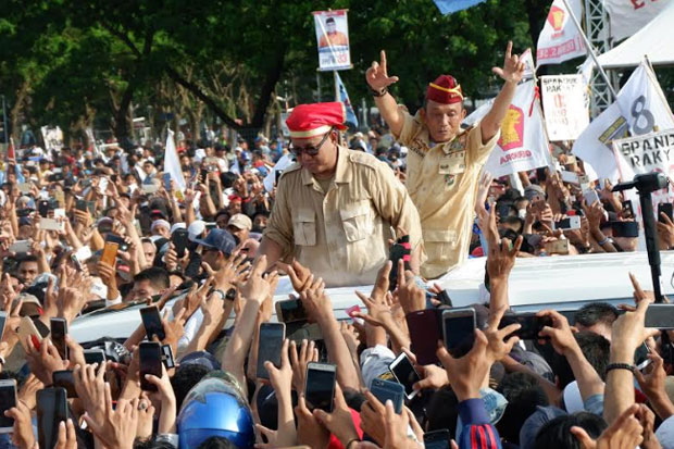 Kampanye Akbar, Prabowo Minta Bantuan Masyarakat Sulsel Coblos 02