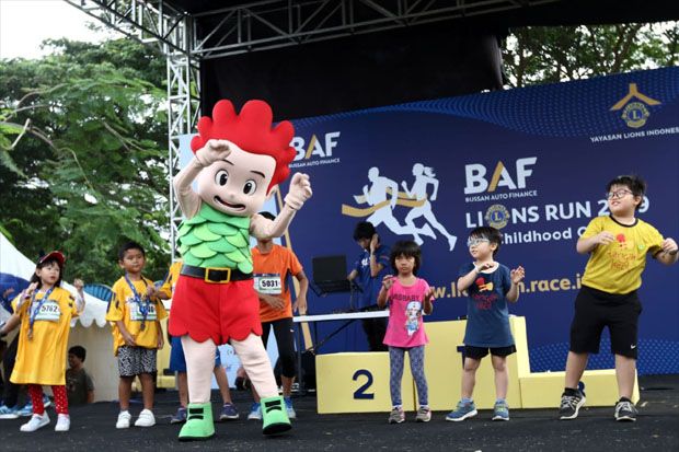 Karakter Animasi Kiko Turut Ramaikan BAF Lions Run 2019