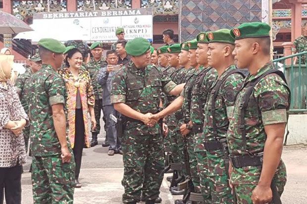 Brigjen TNI Syafrial Disambut Yel-yel Prajurit Kodim 0417/Kerinci