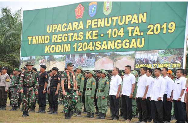 Kasdam Tanjungpura Tutup TMMD ke-104 di Kodim 1204/Sanggau