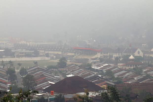 Asap Kebakaran Hutan Kembali Ganggu Penerbangan di Riau