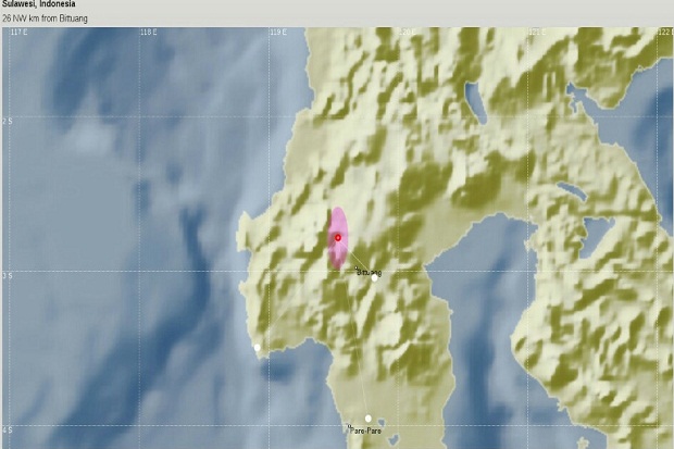 Gempa Berkekuatan 2,4 SR Guncang Toraja Utara
