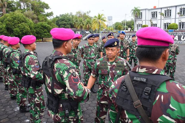 Danlantamal IV Pimpin Apel Kesiapan Pasukan Pengamanan Pemilu 2019