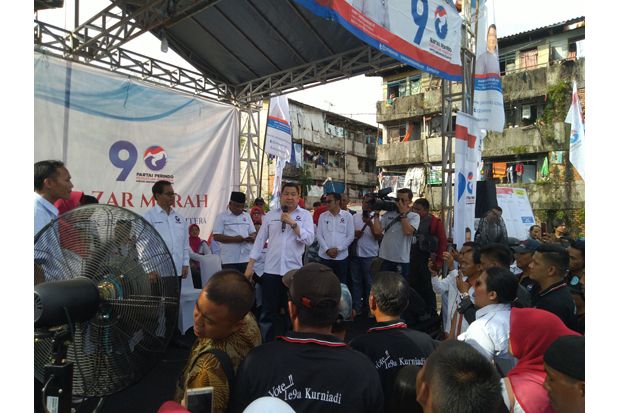 Di Palembang, HT Pastikan Perindo Perjuangkan Kesejahteraan Rakyat Kecil