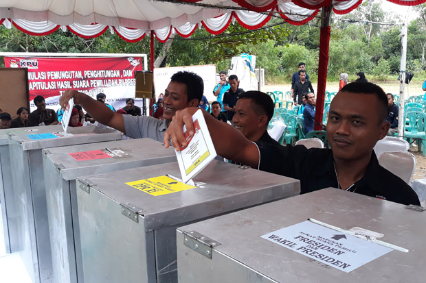 Jelang Pilpres, KPU Tanjungpinang Simulasikan Pencoblosan Pemilu 2019