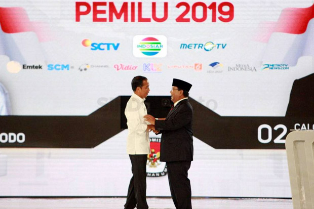 Lembaga Survei Asing: Jokowi 56,2%, Prabowo 43,5%