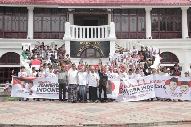 Dihadiri Ratusan Pendekar, Jawi Sumsel Deklarasi Dukung Jokowi-Ma’ruf