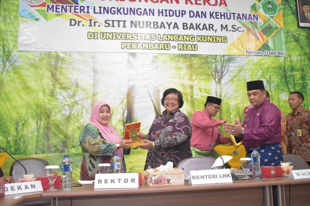 Menteri LHK Resmikan Hutan Pendidikan di Riau