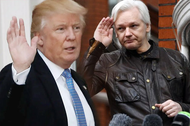 Assange Ditangkap, Trump: Itu Bukan Urusan Saya