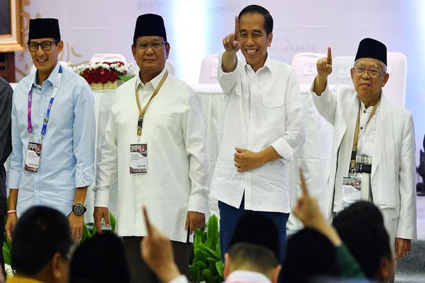 5 Hari Jelang Pencoblosan, Jokowi-KMA Ungguli Prabowo-Sandi