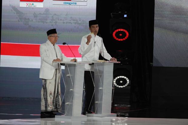 Tak mencatat Pertanyaan Moderator, Ingatan Jokowi-Ma’ruf Prima