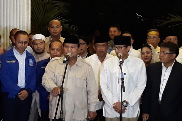 Prabowo-Sandiaga Uno Doa Bersama Jelang Pencoblosan