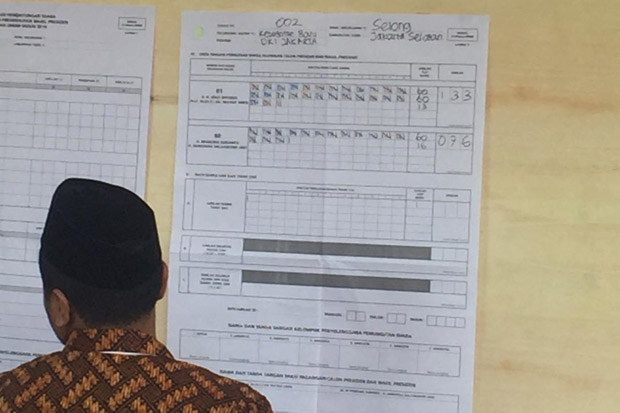 Jokowi-Maruf Berjaya di TPS Sandiaga Uno Nyoblos