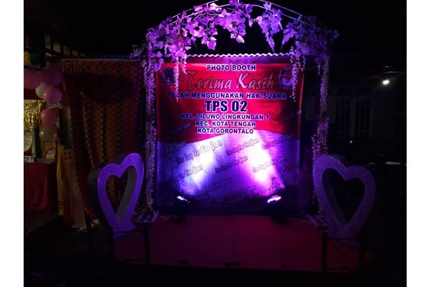 Unik, TPS di Gorontalo seperti Tenda Resepsi Pernikahan