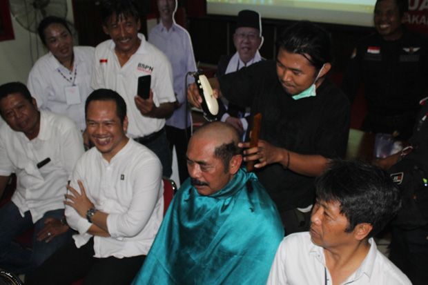 PDIP Solo Klaim Jokowi Unggul 80%, Rudy Cukur Gundul