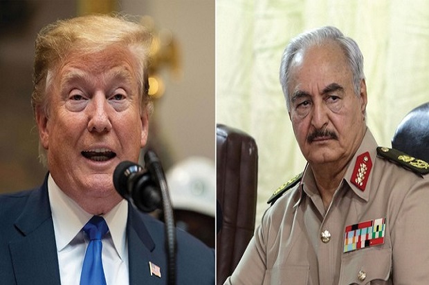 Trump Puji Jenderal Haftar Perangi Teroris Tripoli