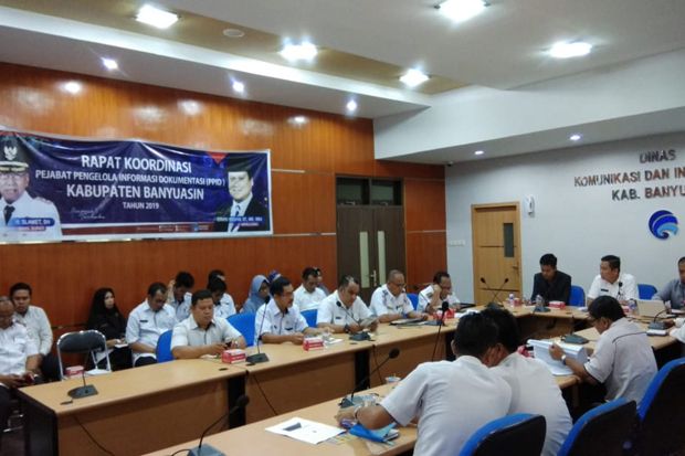 Rakor Pejabat Pengelolaan Informasi dan Dokumentasi (PPID) Kabupaten Banyuasin Tahun 2019
