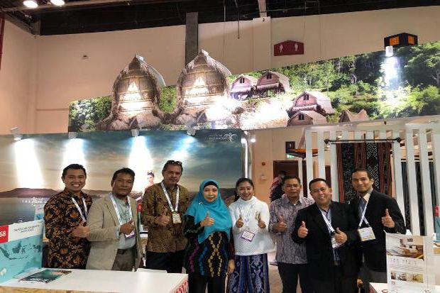 Sambangi Wonderful Indonesia di ATM 2019, Wagub NTB Bangga Promosi Kemenpar