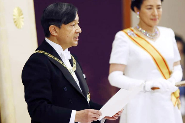Pidato Perdana, Kaisar Naruhito Doakan Rakyat Jepang Bahagia