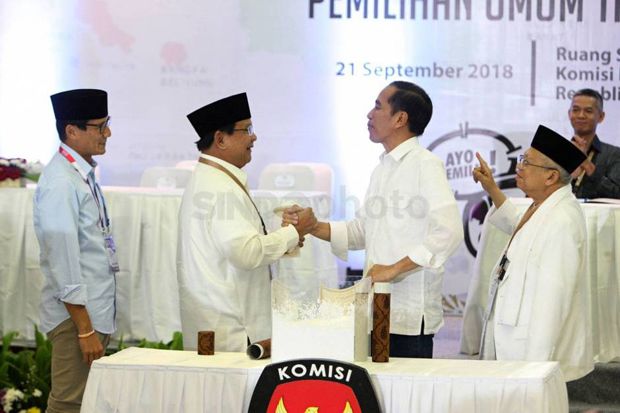 Quick Count LSI Denny JA, Jokowi Unggul 17 Juta Suara dari Prabowo