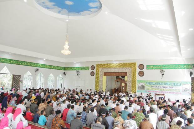 Masjid Jamik Al-Ikhlas Terbaik di Kecamatan Jirak Jaya Muba