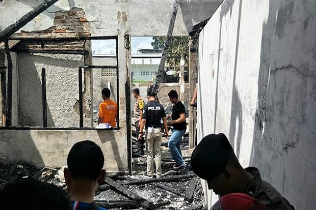 Usai Pleno Rekapitulasi Sekretariat PPK Gunungsitoli Terbakar
