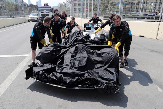Panitia GP Azerbaijan Tanggung Kerusakan Mobil Williams