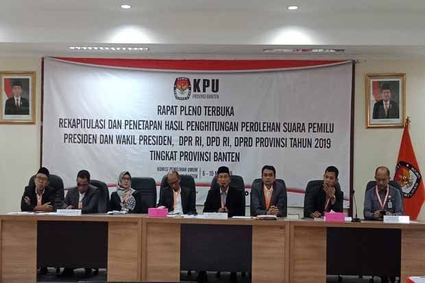 Hasil Pleno KPU: Prabowo-Sandi Unggul di Lima Daerah di Banten