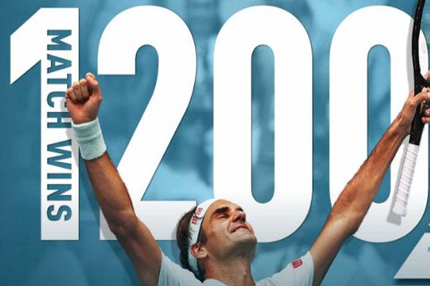 Fantastis, Super Federer Ukir Rekor Kemenangan Ke-1.200