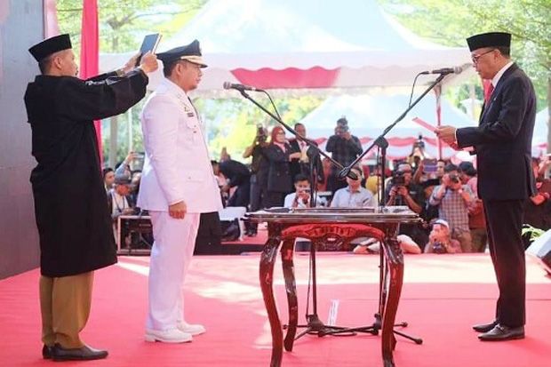 Gubernur Nurdin Abdullah Resmi Lantik Iqbal Suaeb sebagai Pj Wali Kota Makassar