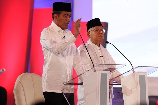 Rekapitulasi untuk Jatim, Jokowi-Maruf 65,79% Prabowo-Sandi 34,21%