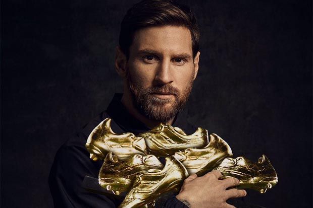 Messi Pemain Tertua Kedua Raih Sepatu Emas Eropa