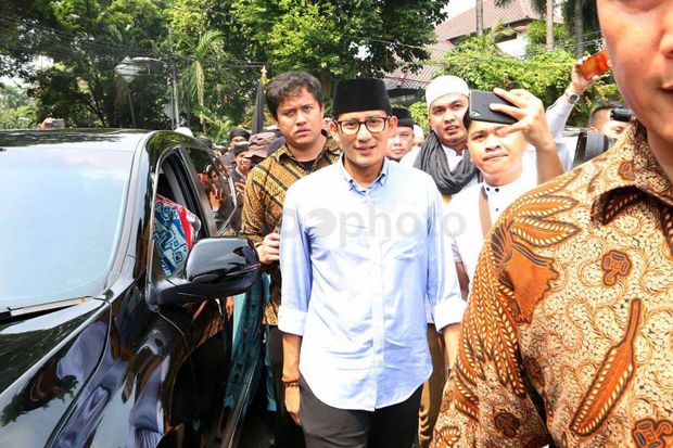 Sandi Sebut Tak Benar jika Prabowo Telah Bertemu Jokowi