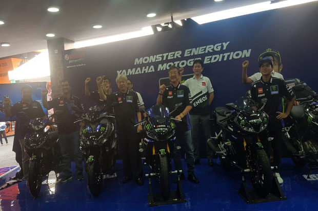 Hadirkan Sensasi MotoGP, Cakar Monster Energy Menempel di Yamaha Indonesia
