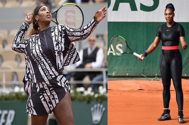 Jubah Motif Zebra Serena Williams Hebohkan Roland Garros