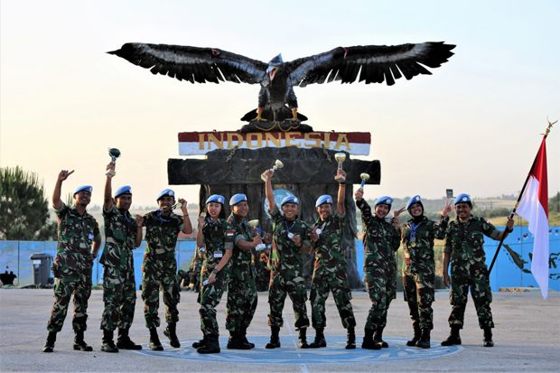 Prajurit TNI Jawarai Kompetisi Voli Pantai Pasukan Perdamaian di Lebanon