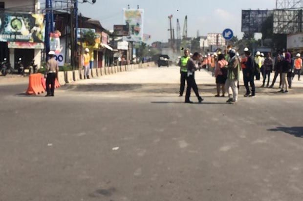 Hadapi Arus Mudik, Sisi Barat Proyek Underpass Kentungan Dibuka