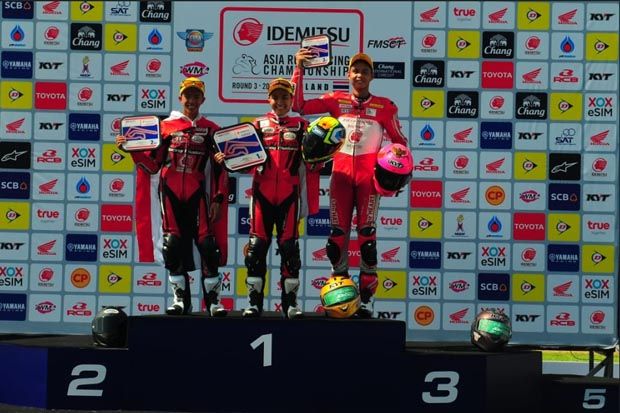 Balapan Pertama ARRC Seri Burriram, Pembalap AHRT Raih Podium