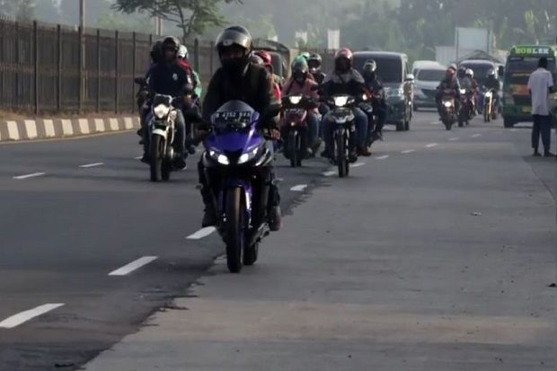 H-2, Arus Lalu Lintas di Jalur Pantura Cirebon Ramai Lancar