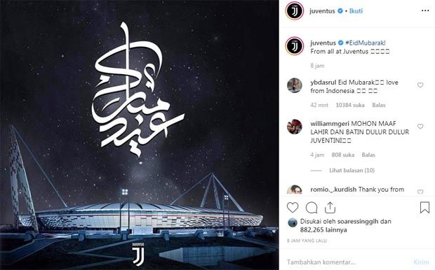 Liverpool hingga Juventus Ucapkan Selamat Idul Fitri