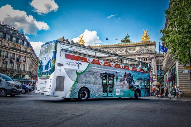 Wonderful Indonesia Hiasi 4 Open Great Bus di Piala Dunia Wanita 2019