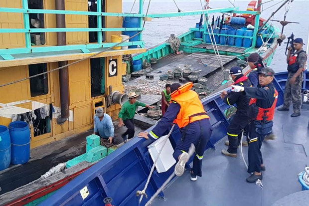 KKP Tangkap Kapal Ikan Ilegal Malaysia di Selat Malaka