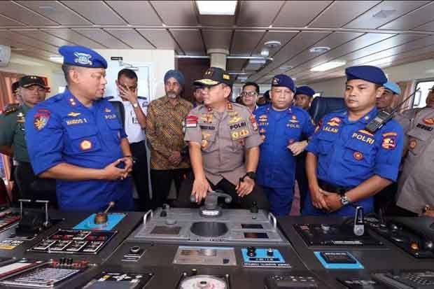 Kapal Patroli Yudistira 8003 Berlayar Perdana di Wilayah Polda Kepri