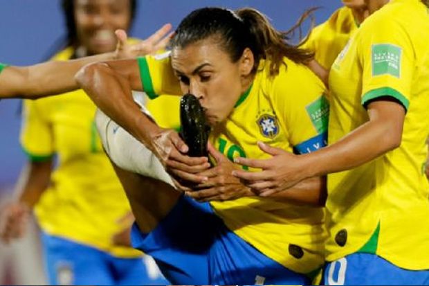 Cetak Gol Penentu Brasil, Marta Pecahkan Rekor di Piala Dunia