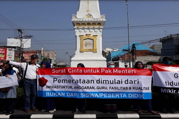 Warga DIY Gelar Aksi Desak Kuota Siswa Berprestasi Ditambahkan di PPDB