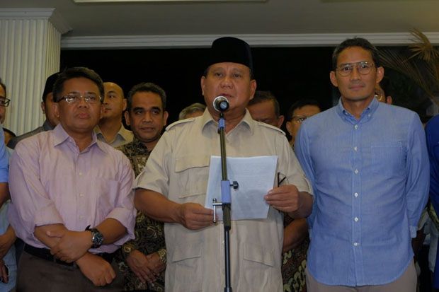 Meski Kecewa, Prabowo-Sandi Hormati Putusan MK
