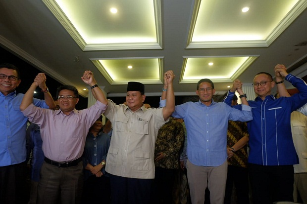 Prabowo Minta Pendukungnya Tak Berkecil Hati
